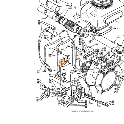ECHO part 90024905016 — IPL diagram snippet (6x zoom, amber highlight)
