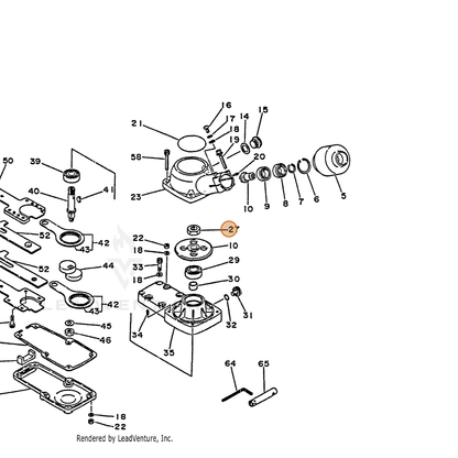 ECHO part 90050300012 — IPL diagram snippet (6x zoom, amber highlight)