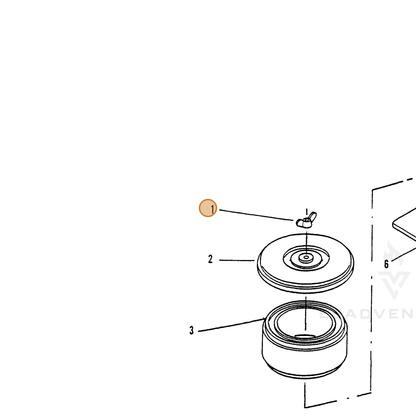 ECHO part 90052800006 — IPL diagram snippet (6x zoom, amber highlight)