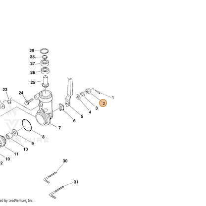 ECHO part 90052900006 — IPL diagram snippet (6x zoom, amber highlight)