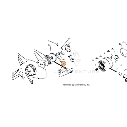 ECHO part 90070000012 — IPL diagram snippet (6x zoom, amber highlight)