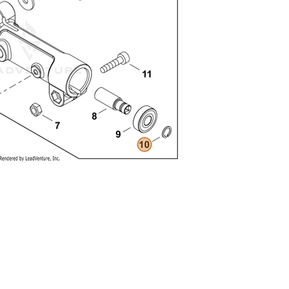 ECHO part 90070600009 — IPL diagram snippet (6x zoom, amber highlight)