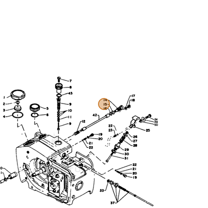 ECHO part 90072000009 — IPL diagram snippet (6x zoom, amber highlight)