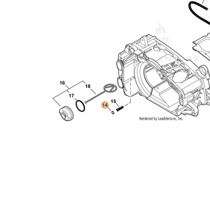 ECHO part 90072400004 — IPL diagram snippet (6x zoom, amber highlight)