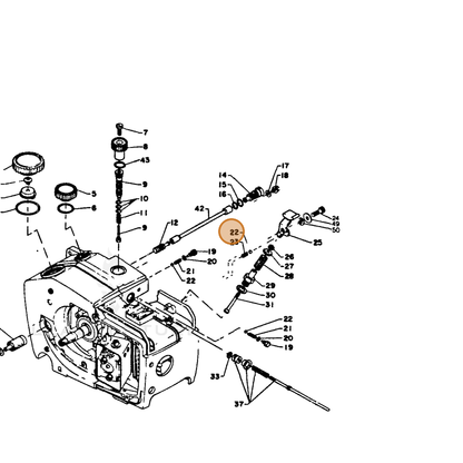 ECHO part 90073109064 — IPL diagram snippet (6x zoom, amber highlight)