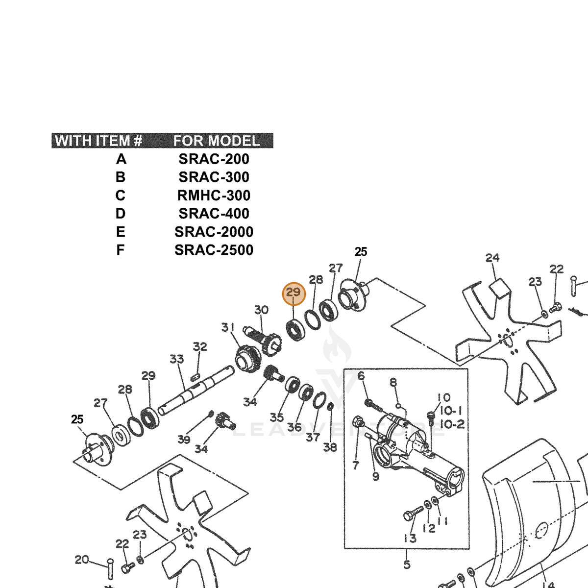 ECHO part 90085506903 — IPL diagram snippet (6x zoom, amber highlight)