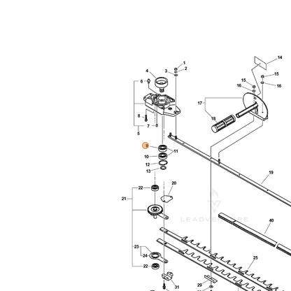 ECHO part 90085706904 — IPL diagram snippet (6x zoom, amber highlight)