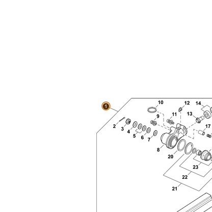 ECHO part 90092 — IPL diagram snippet (6x zoom, amber highlight)