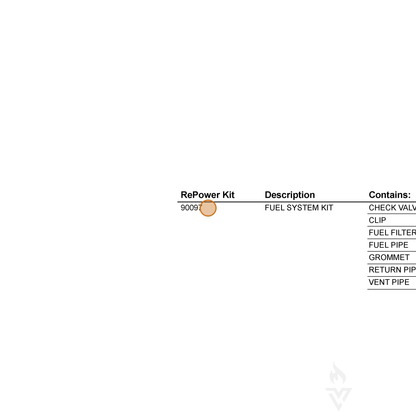 ECHO part 90097Y — IPL diagram snippet (6x zoom, amber highlight)
