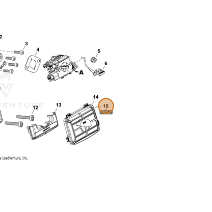 ECHO part 90200Y — IPL diagram snippet (6x zoom, amber highlight)