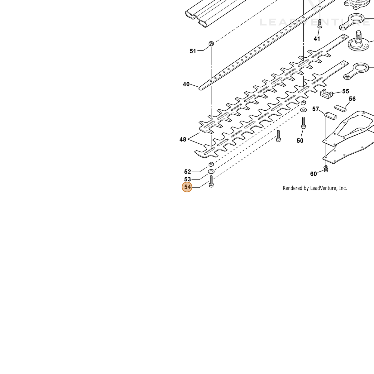 ECHO part 9110705018 — IPL diagram snippet (6x zoom, amber highlight)