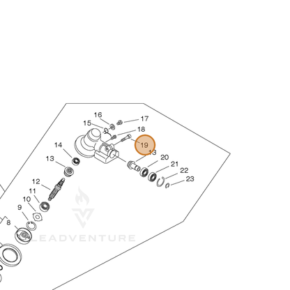 ECHO part 9111806030 — IPL diagram snippet (6x zoom, amber highlight)