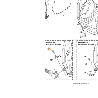 ECHO part 9114705025 — IPL diagram snippet (6x zoom, amber highlight)