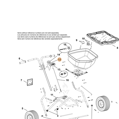 ECHO part 91212 — IPL diagram snippet (6x zoom, amber highlight)