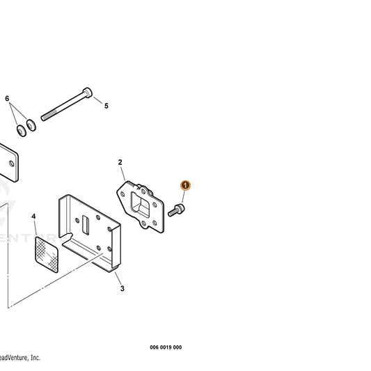 Echo part 9136704010 — IPL diagram snippet (6x zoom, amber highlight)