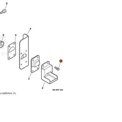 ECHO part 9136704014 — IPL diagram snippet (6x zoom, amber highlight)