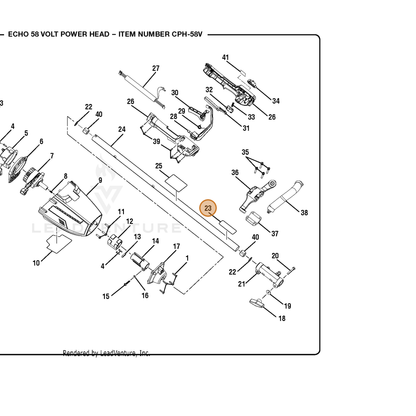 ECHO part 940657154 — IPL diagram snippet (6x zoom, amber highlight)