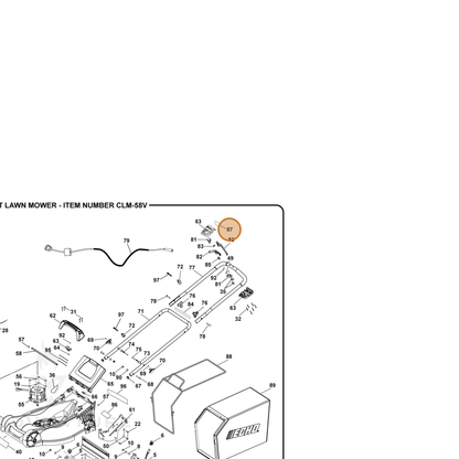 ECHO part 940851031 — IPL diagram snippet (6x zoom, amber highlight)