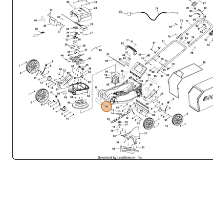 ECHO part 940851048 — IPL diagram snippet (6x zoom, amber highlight)