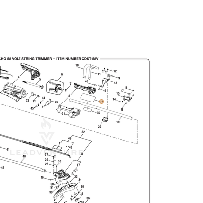 ECHO part 940851049 — IPL diagram snippet (6x zoom, amber highlight)