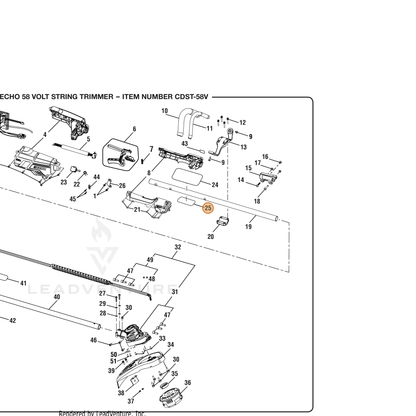 ECHO part 941588209 — IPL diagram snippet (6x zoom, amber highlight)