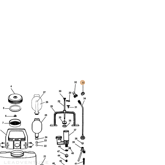 Echo part 99944100260 — IPL diagram snippet (6x zoom, amber highlight)