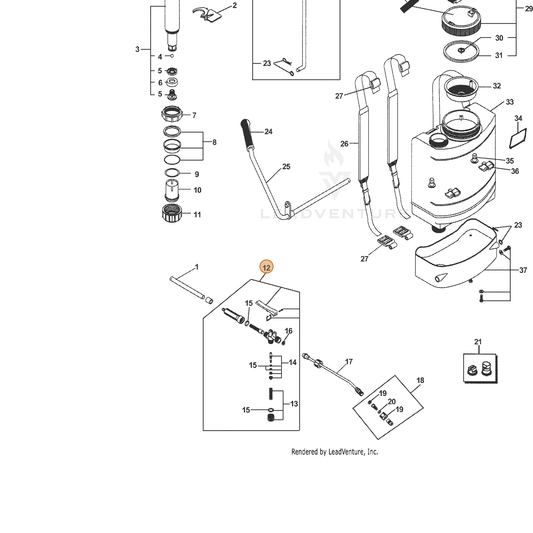 Echo part 99944100330 — IPL diagram snippet (6x zoom, amber highlight)