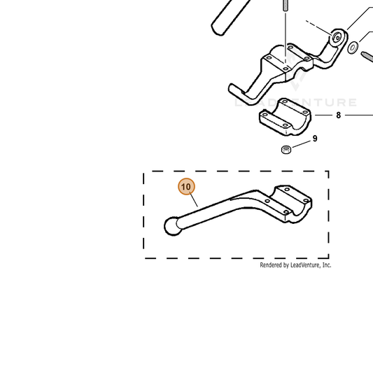 Echo part 99944200455 — IPL diagram snippet (6x zoom, amber highlight)