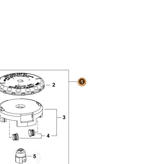 Echo part 99944200950B — IPL diagram snippet (6x zoom, amber highlight)