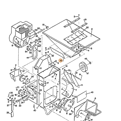 ECHO part 99945000310 — IPL diagram snippet (6x zoom, amber highlight)