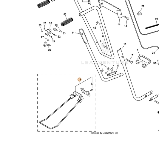 Echo part 99988800900 — IPL diagram snippet (6x zoom, amber highlight)