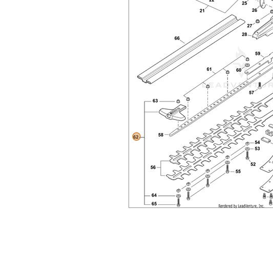 Echo part 99988802010 — IPL diagram snippet (6x zoom, amber highlight)