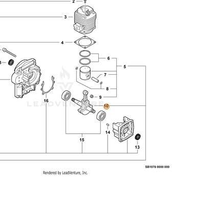 ECHO part A011001320 — IPL diagram snippet (6x zoom, amber highlight)