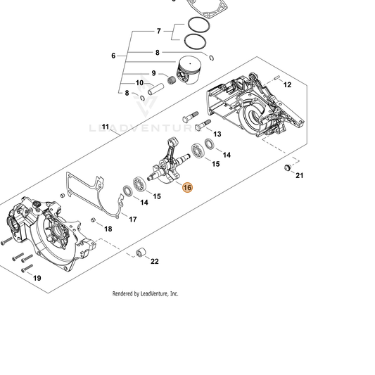 Echo part A011001670 — IPL diagram snippet (6x zoom, amber highlight)