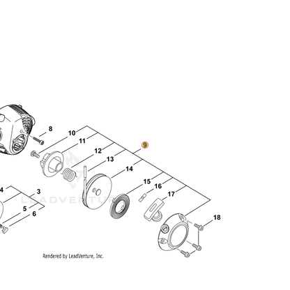ECHO part A051002720 — IPL diagram snippet (6x zoom, amber highlight)