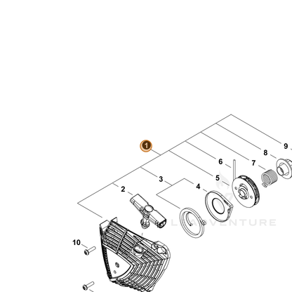 ECHO part A051003620 — IPL diagram snippet (6x zoom, amber highlight)