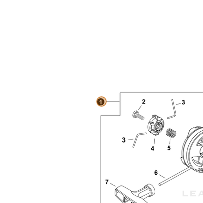 ECHO part A051003710 — IPL diagram snippet (6x zoom, amber highlight)