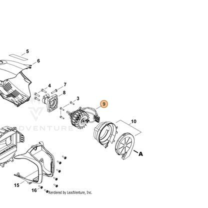 Echo part A054000440 — IPL diagram snippet (6x zoom, amber highlight)