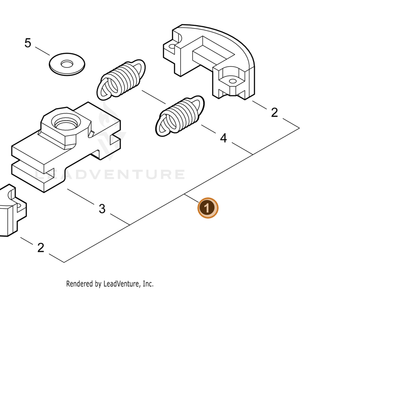 ECHO part A056000700 — IPL diagram snippet (6x zoom, amber highlight)