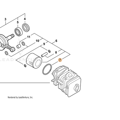 ECHO part A101000670 — IPL diagram snippet (6x zoom, amber highlight)