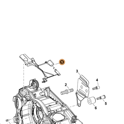ECHO part A127000450 — IPL diagram snippet (6x zoom, amber highlight)