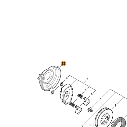 ECHO part A127000470 — IPL diagram snippet (6x zoom, amber highlight)