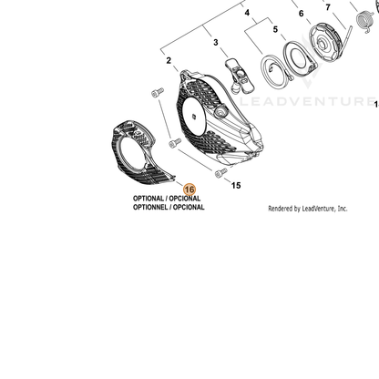 ECHO part A127000480 — IPL diagram snippet (6x zoom, amber highlight)