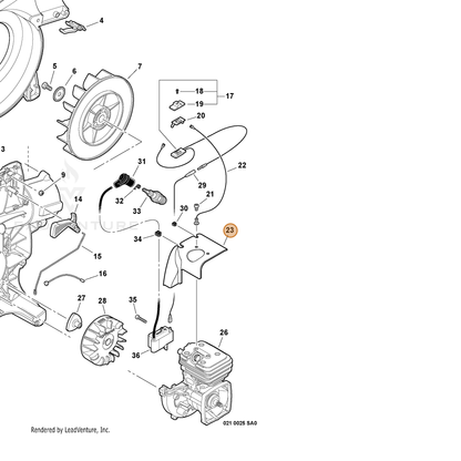 ECHO part A160001260 — IPL diagram snippet (6x zoom, amber highlight)