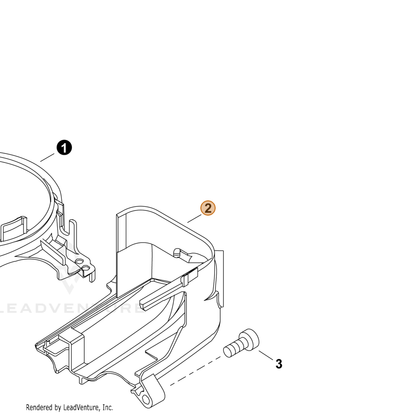 ECHO part A160002470 — IPL diagram snippet (6x zoom, amber highlight)
