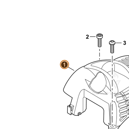ECHO part A160003230 — IPL diagram snippet (6x zoom, amber highlight)