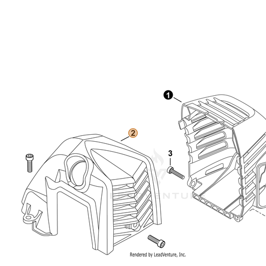 Echo part A160003291 — IPL diagram snippet (6x zoom, amber highlight)