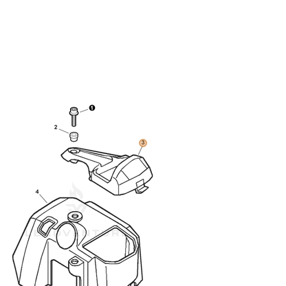 ECHO part A161000060 — IPL diagram snippet (6x zoom, amber highlight)