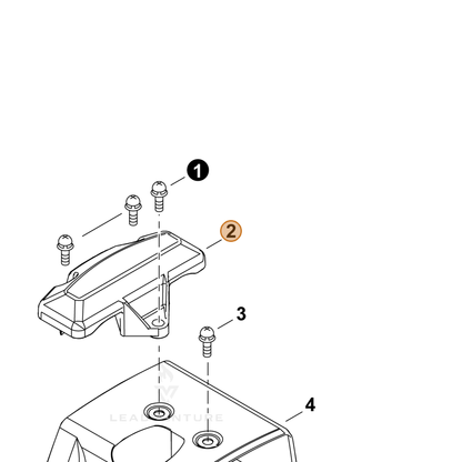 ECHO part A162000260 — IPL diagram snippet (6x zoom, amber highlight)