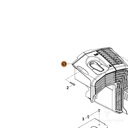 Echo part A190001780 — IPL diagram snippet (6x zoom, amber highlight)